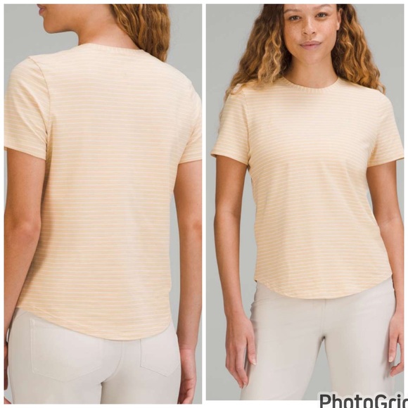 lululemon athletica Tops - Lululemon Love Crew T-Shirt Prosecco / White womens size 8 NWT
